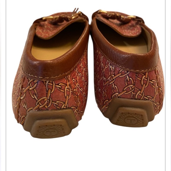 NWOT Talbots Brown Chain Link Pattern Flats with Tassels Size 7.5 - Picture 6 of 6